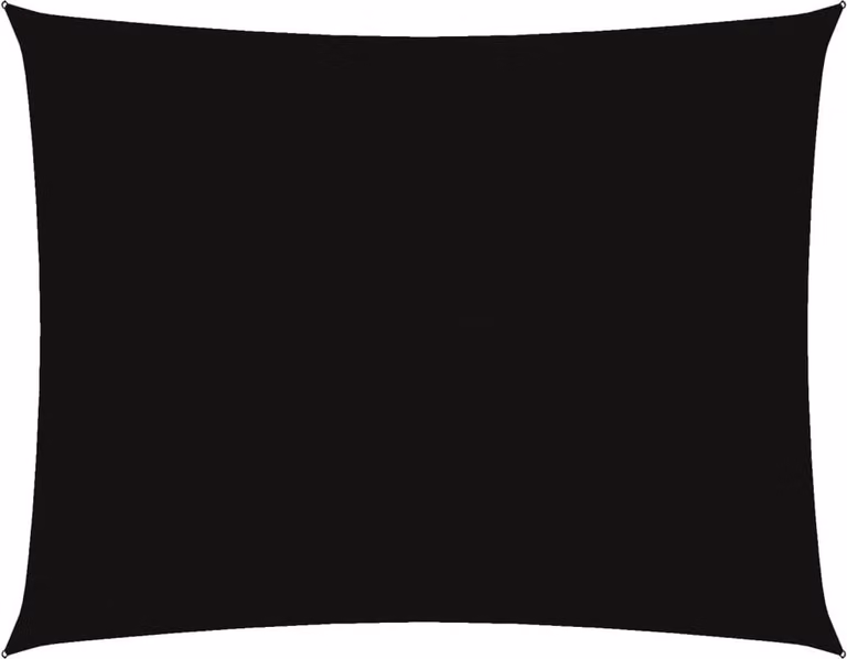 Parasole a Vela Tessuto Oxford Rettangolare 5x7m Nero