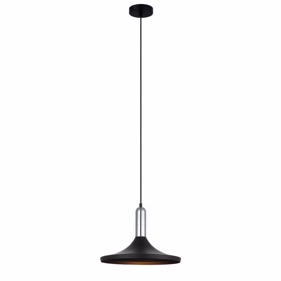 Italux Lusty, lampada a sospensione moderna in argento MDM-3027/1 BK+CR