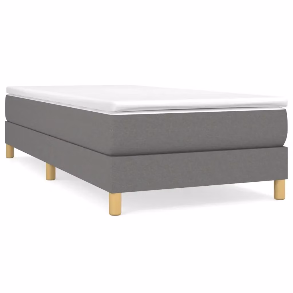 Letto Ibrido con Giroletto a Molle e Materasso vidaXL Grigio e Bianco L/P/H: 200 x 100 x 25 cm – 2
