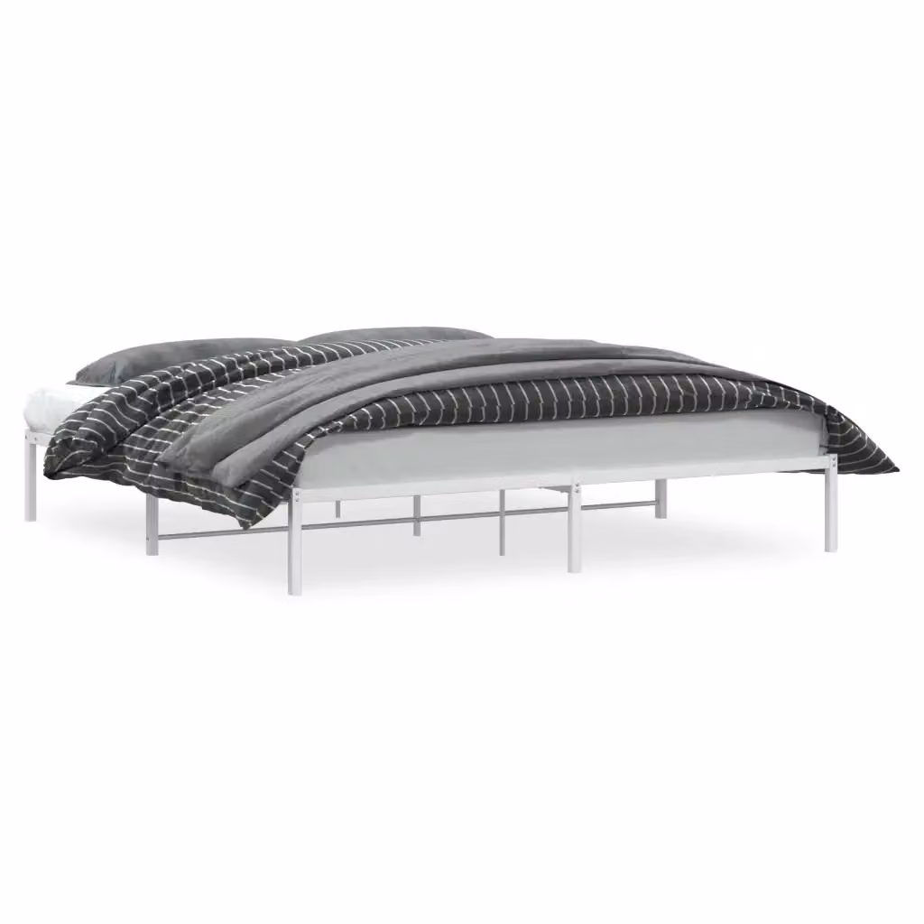 Giroletto vidaXL in metallo bianco L/P: 200 x 200 cm – 2