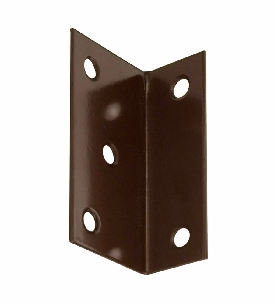 Lastrina angolare plastificata 75x40x25 mm marrone
