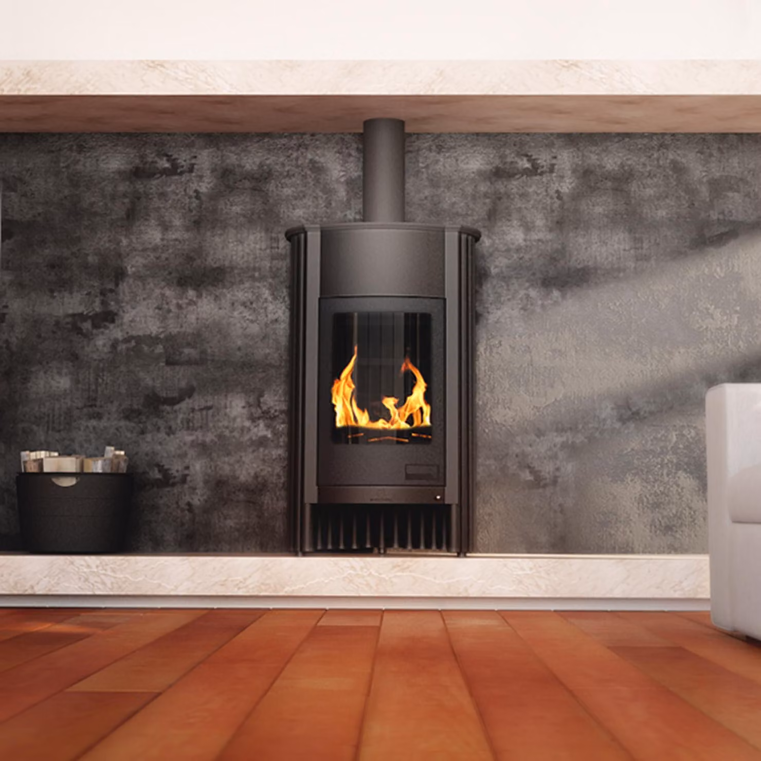 Termocamino HS FLAMINGO MASTERFLAMME Grande I - nero