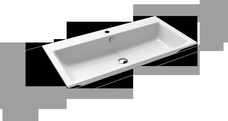 Lavabo à encastrer Kaldewei Puro 3152, 900 x 460 x 14 mm, 900206013001, 900206013001