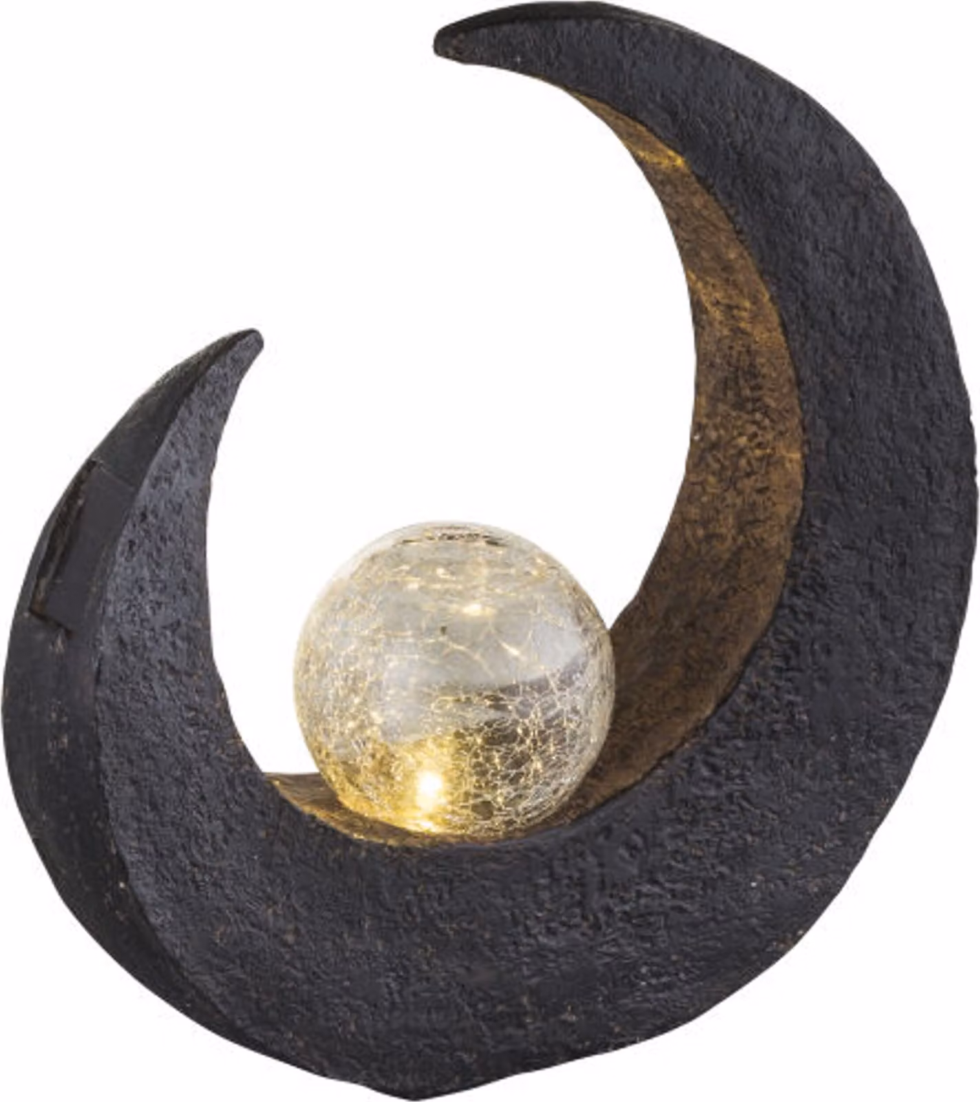 Globo LED luce solare a mezzaluna, 33469