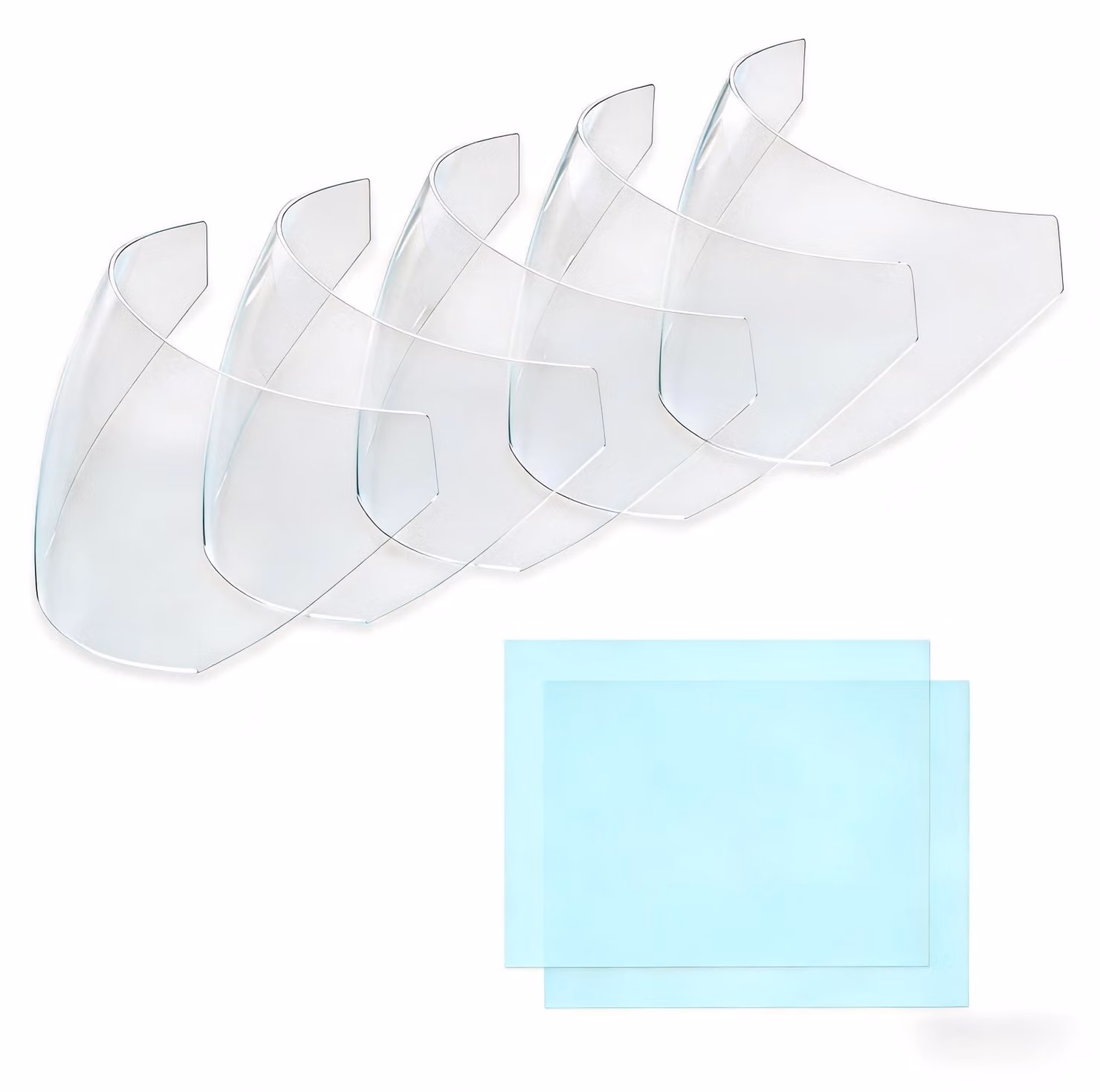 Lenti di ricambio per maschera da saldatura - Set da 7 pezzi - Trasparenti