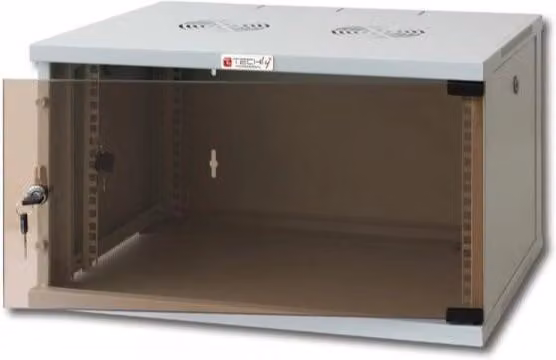Armadio Rack 19'' a Muro 9U prof. 600 Grigio Assemblato