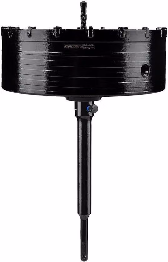 Punta per muratura - Utensile da foratura per muratura e pietra - 160 mm - nera
