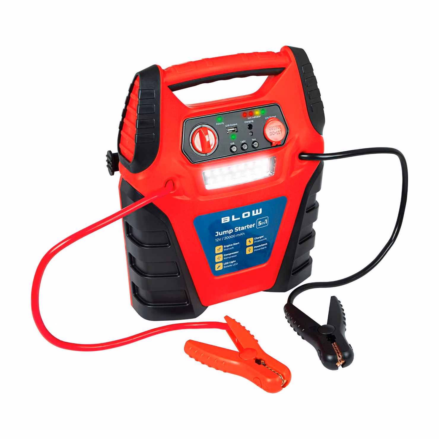 Batteria POWERBANK JUMP STARTER BLOW con compressore 20000mAh 5in1