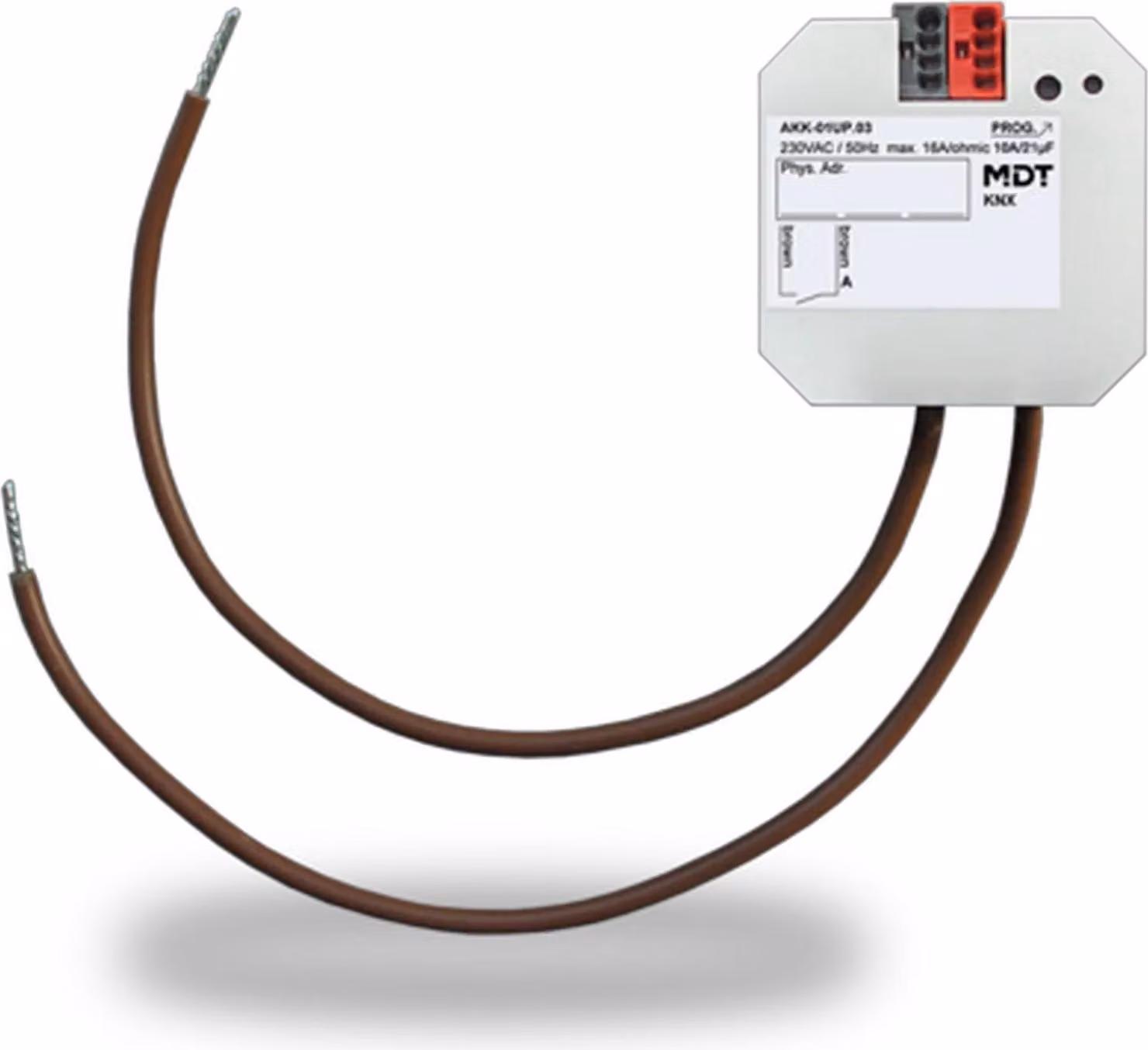 MDT KNX Attuatore di commutazione doppio 10 A Up, 1 pz.
