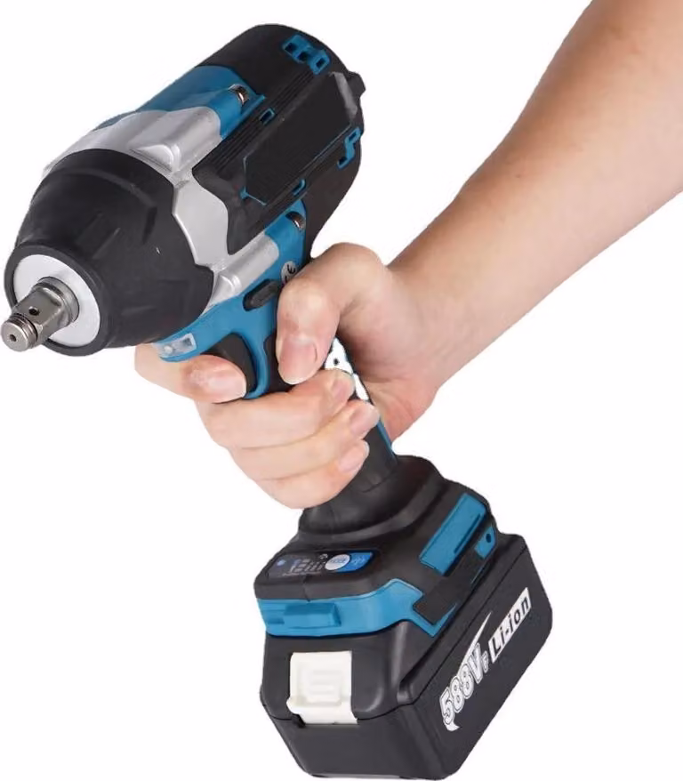 Avvitatore a impulsi a batteria - Motore brushless da 21V - Coppia di 1800 Nm - 7200 giri/min - Compatibile con batterie Makita da 21V - Include 1 batteria