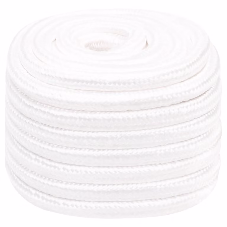 Corda multiuso vidaXL in plastica bianca, diametro 20 mm, lunghezza 25 m, carico massimo 2400 kg
