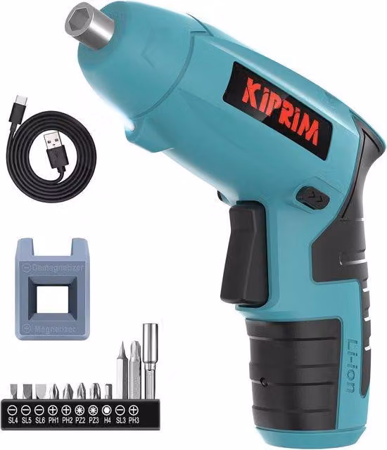 Avvitatore elettrico da 4 V con magnete e 11 accessori