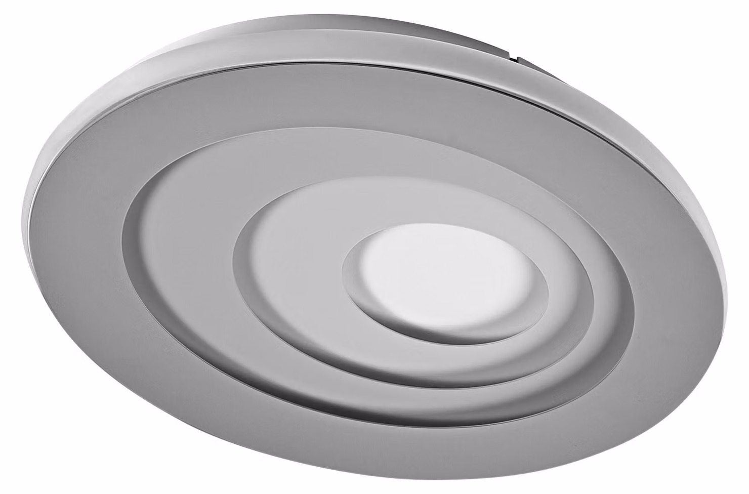 OSRAM Orbis Spiral LED, plafoniera ovale da 360 mm, grigio, Click-Dim 25 W, 3000 K (bianco caldo), CRI 80, struttura in metallo