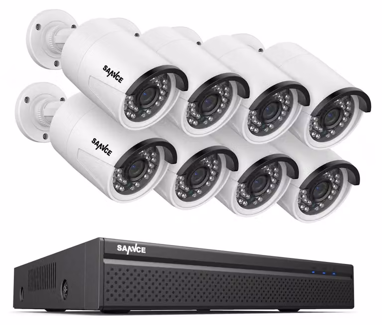 Kit di telecamere di sicurezza a 8 canali - Sistema di videosorveglianza CCTV - Sistema di sicurezza con telecamere IP - Telecamera di sicurezza da 5MP