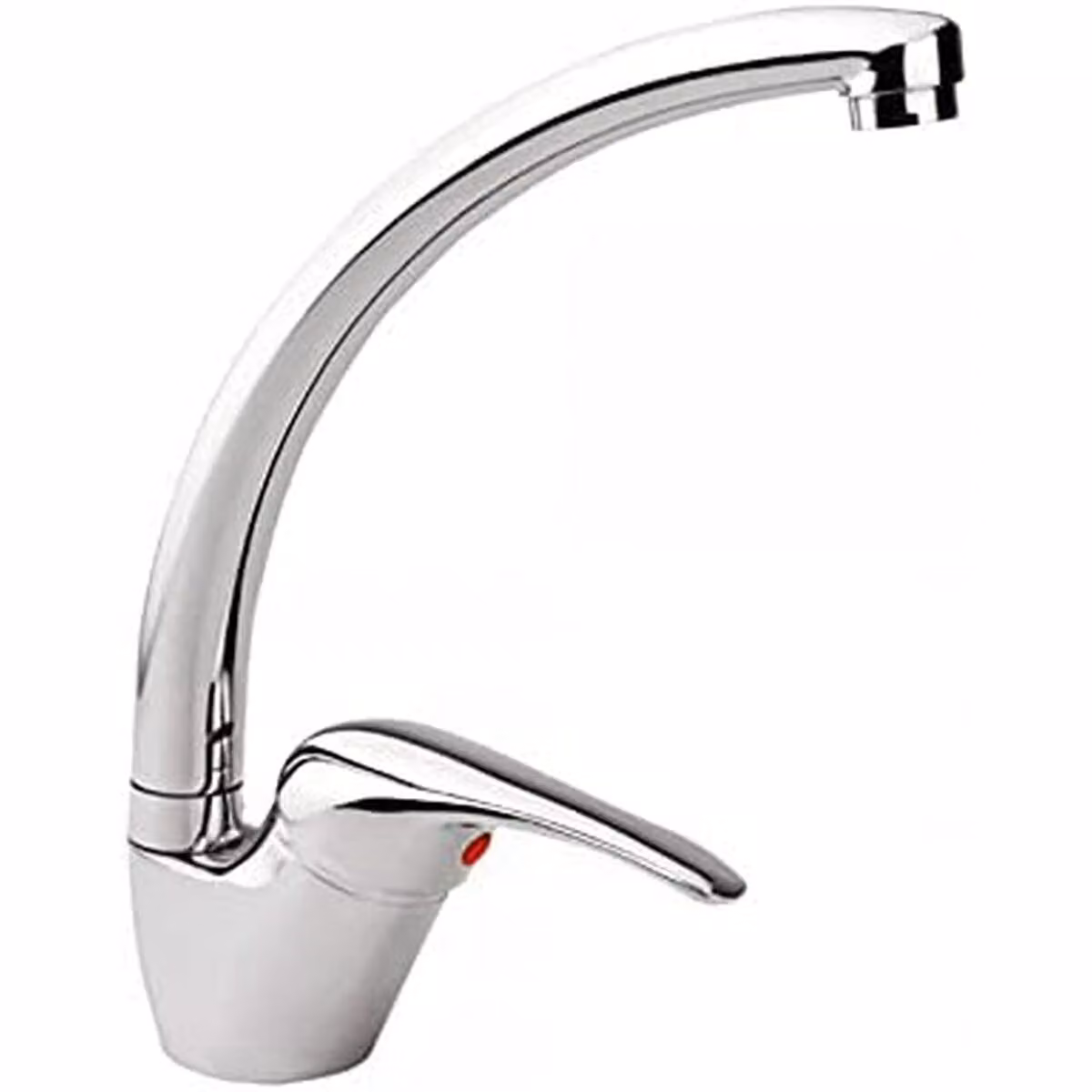 Miscelatore monocomando per lavello con bocca alta. edm
