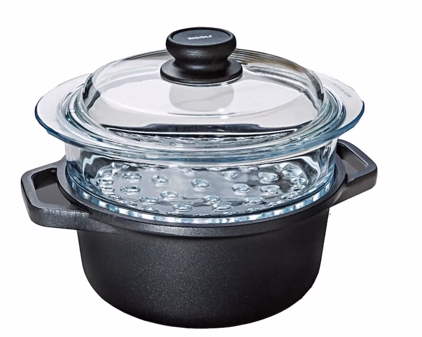 Vaporiera multiuso in alluminio antiaderente di Risolì, diam.20cm
