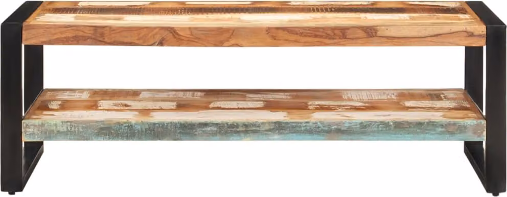 Tavolino da Salotto 120x60x40 cm in Legno Massello di Recupero