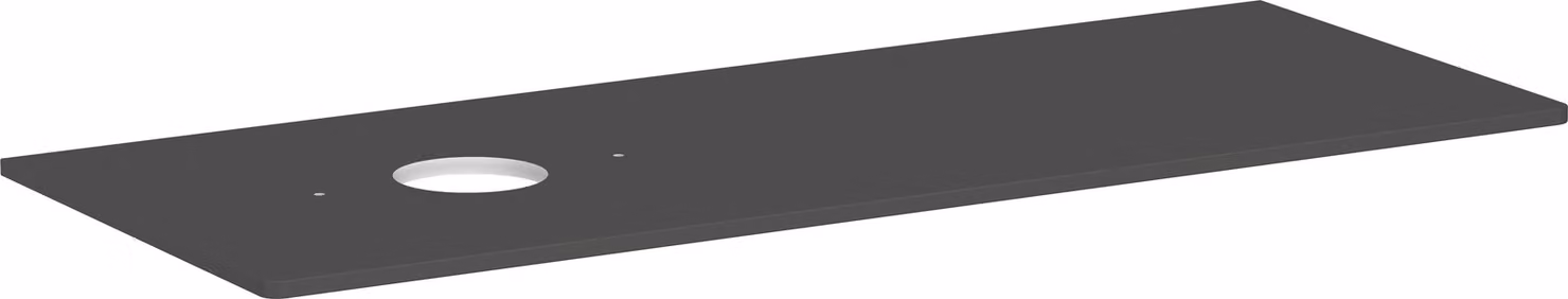 hansgrohe Xelu Q Console avec découpe ronde à gauche, 1360x550, pour vasque à poser, sans trou pour robinet, 54116910, 54116910