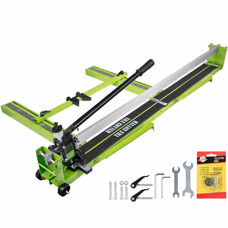 SucceBuy tagliapiastrelle 47 pollici manuale macchina di taglio piastrelle Vetroceramica porcellana taglierina con guida laser telaio in acciaio e bonus ruota di taglio di ricambio taglierina piastrelle strumento manuale