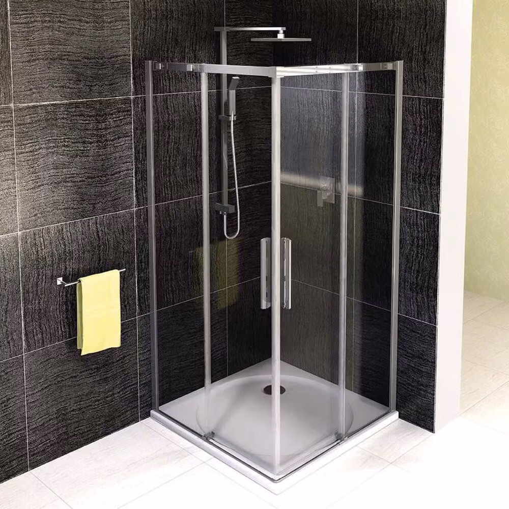 ALTIS LINE Cabina doccia angolare 800x800 mm, ingresso ad angolo, vetro trasparente