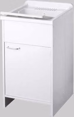 Mobile Lavatoio Garden Negrari con 1 Anta Bianco L45 x P50 x H85 cm