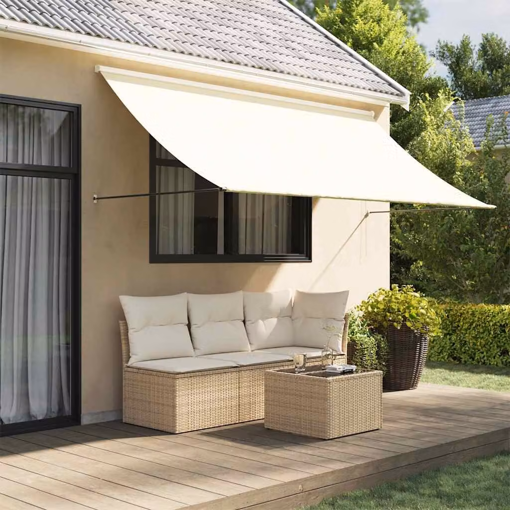 Tenda da Sole Retrattile vidaXL in Poliestere e Acciaio, L: 300 cm, P: 150 cm