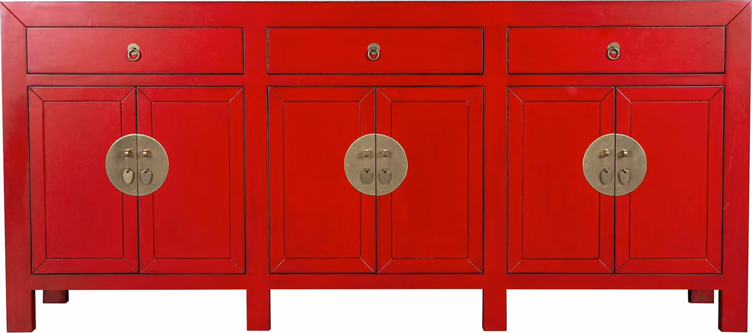 Fine Asianliving Cassettiera cinese Credenza cinese Armadietti cinesi Mobile cinese Mobile orientale asiatico 190x85x40