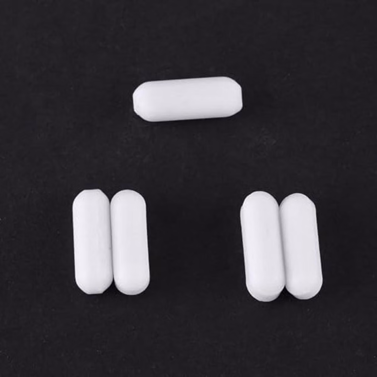 15 agitatori magnetici, colore bianco, con asta in PTFE, per laboratorio, agitatore da banco, agitatore magnetico