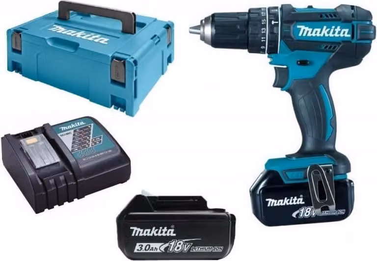 trapano a percussione 18V LXT (2x3,0 Ah) in MAKPAC - MAKITA DHP482RFJ