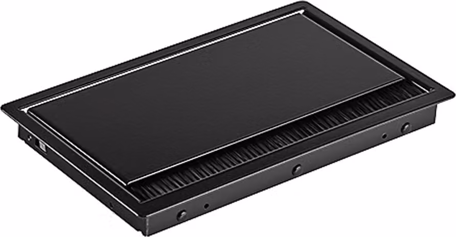 Telaio di montaggio BACHMANN CONI COVER, nero a 3 ingressi