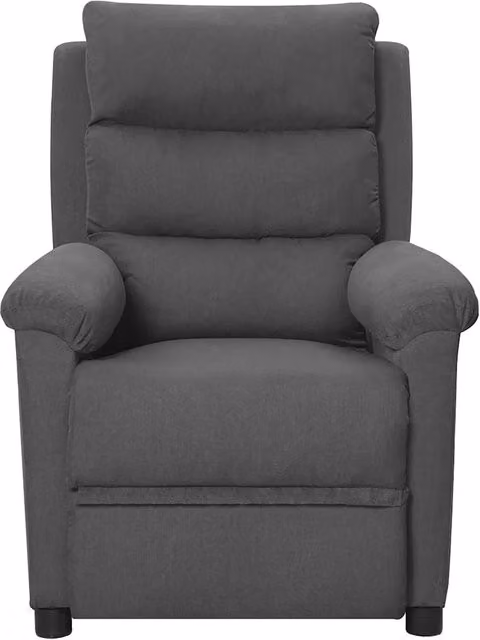 Divano Sedia-Poltrona Reclinabile in Tessuto Grigio Scuro 718230