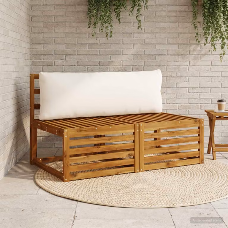 Cuscino per schiena vidaXL PUTTEN in poliestere bianco con rivestimento rimovibile e lavabile in lavatrice