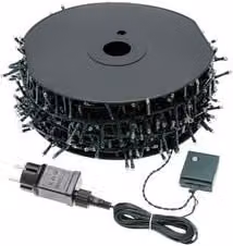 Filo Verde 2000 luci - MINILED Bianco caldo (40,5 + 4 mt) 8 Giochi di luce XMAS KING 49116