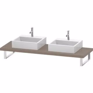 Consolle Duravit DuraStyle 80-200x55cm, 2 fori, spessore 4,5 cm, lei
