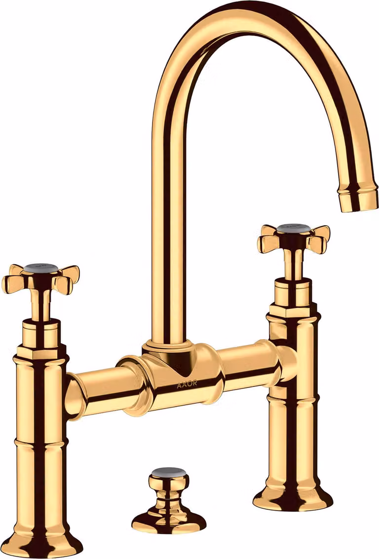hansgrohe AXOR Montreux mitigeur lavabo 2 poignées 220, vidage escamotable, 16510990, 16510990