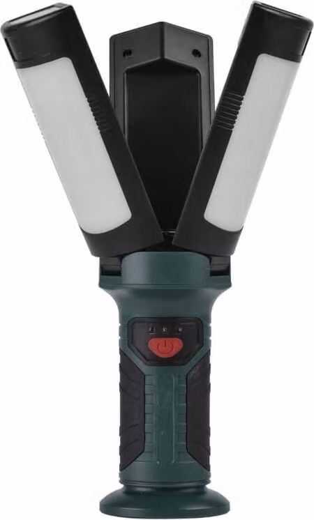 Luce da lavoro ricaricabile a LED 600lm espandibile con magnete 2200mAh Nero