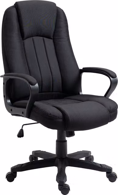 Poltrona da ufficio executive Aosom con massaggio, regolabile in altezza, colore nero, L: 60 cm, P: 74 cm, H: 106-116 cm