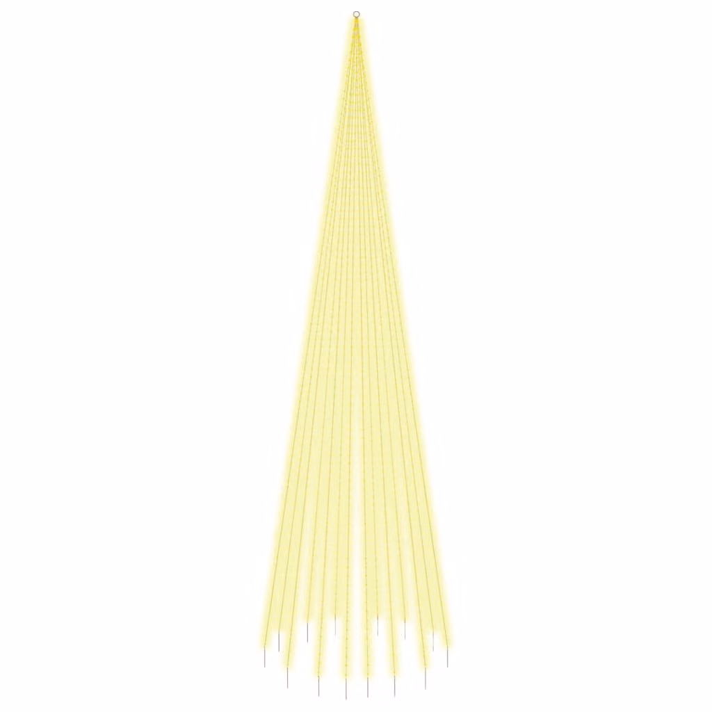 Albero di Natale Pennone Bianco Caldo 1134 LED 800 cm