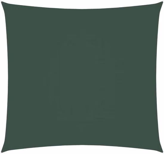 Telo ombreggiante quadrato, 2,5 x 2,5 m, impermeabile, tessuto Oxford, resistente ai raggi UV, verde scuro