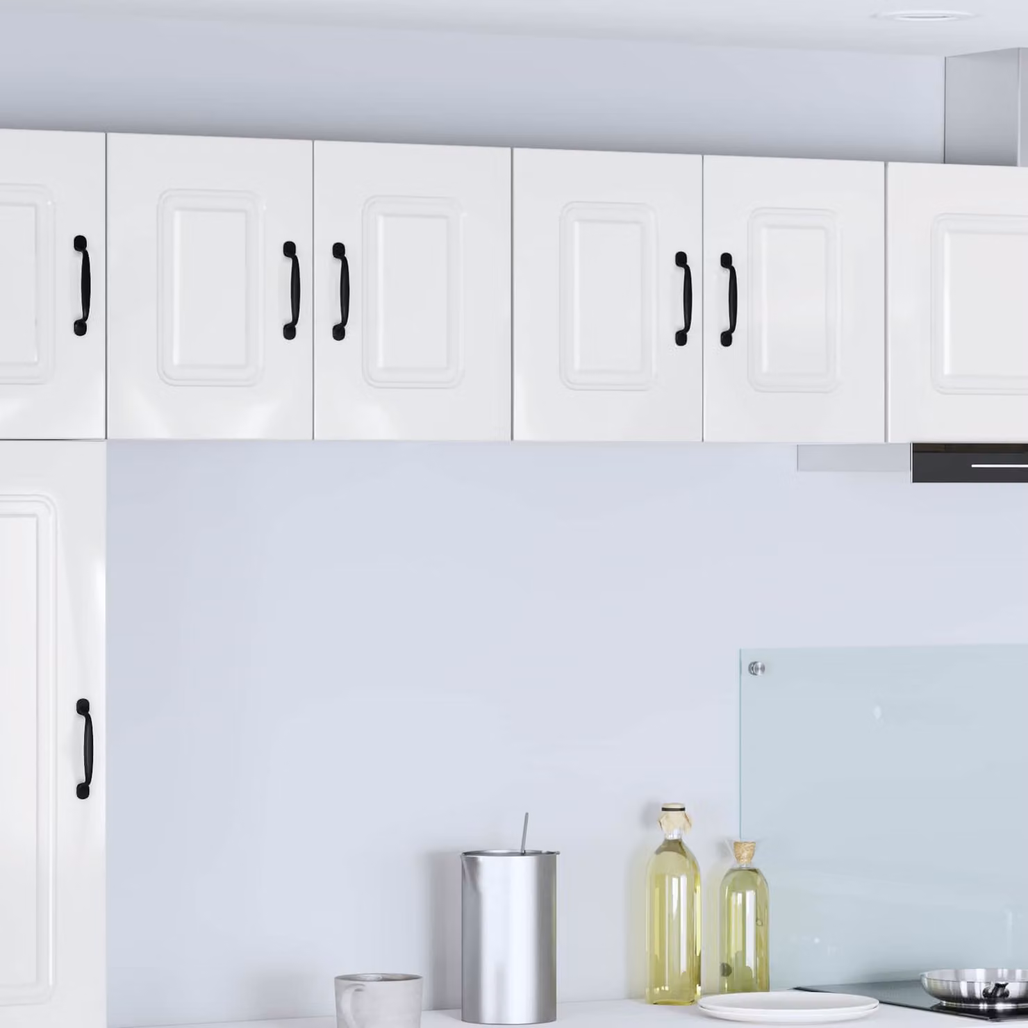 vidaXL Pensile da cucina Kalmar Bianco Lucido L 60 cm x P 31 cm x H 40 cm