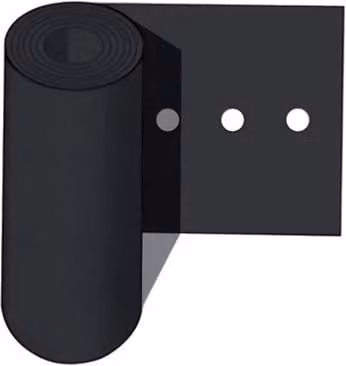 Foglia Polietilene Nera Foro Singolo 0,06 mm 30 cm 110 cm