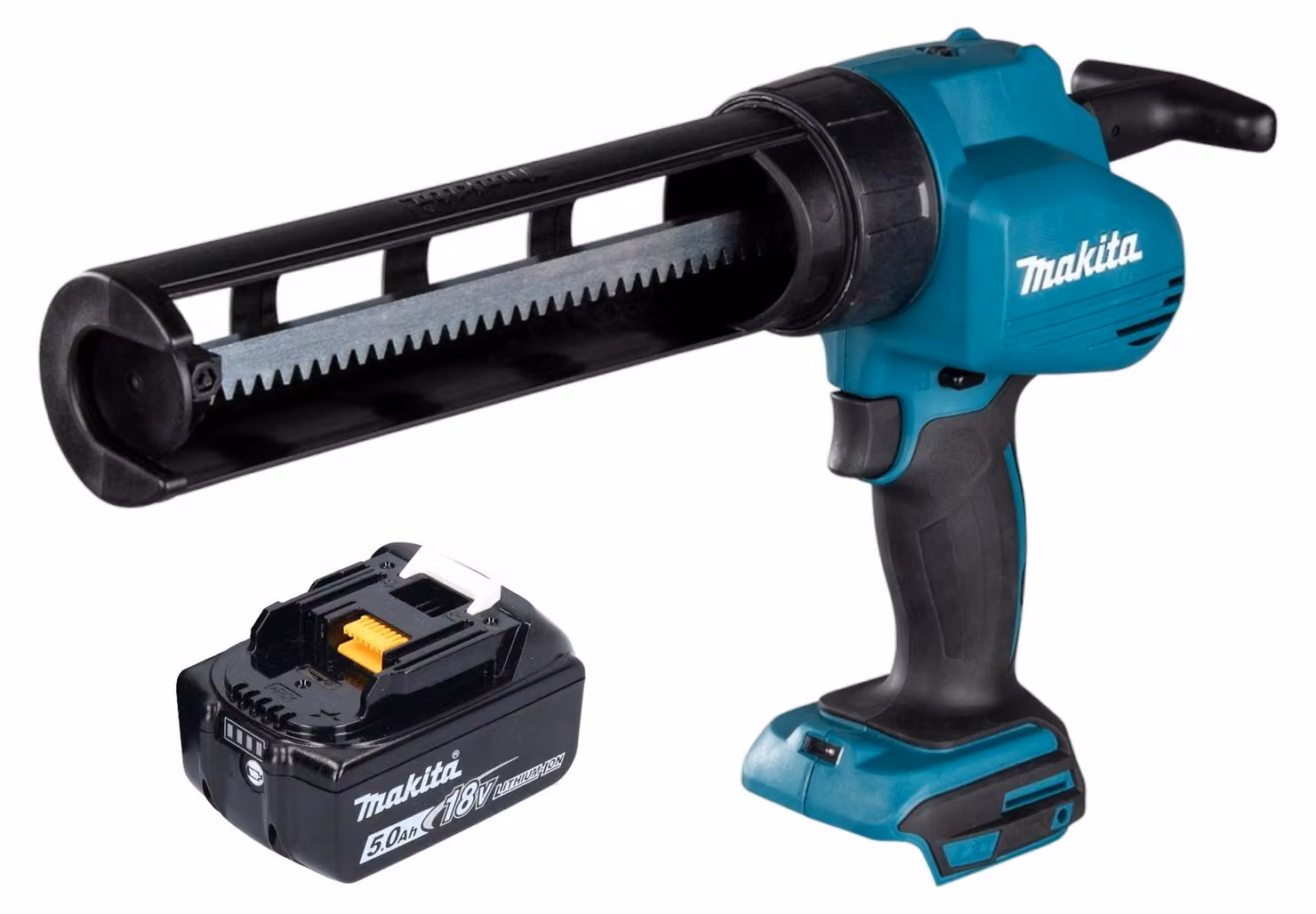 Pistola a cartuccia a batteria Makita DCG 180 T1 18 V + 1x batteria ricaricabile 5,0 Ah - senza caricabatterie