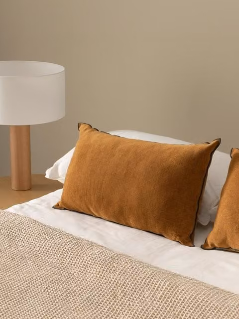 Cuscino Over Kenay Home colore tobacco L 40 x P 40 x H 40 cm