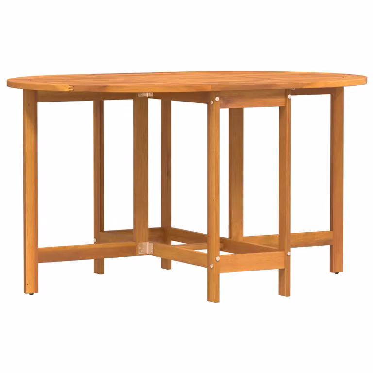 vidaXL Tavolo da giardino in legno di acacia marrone con piano ribaltabile L/P/H: 110 x 60 x 72 cm