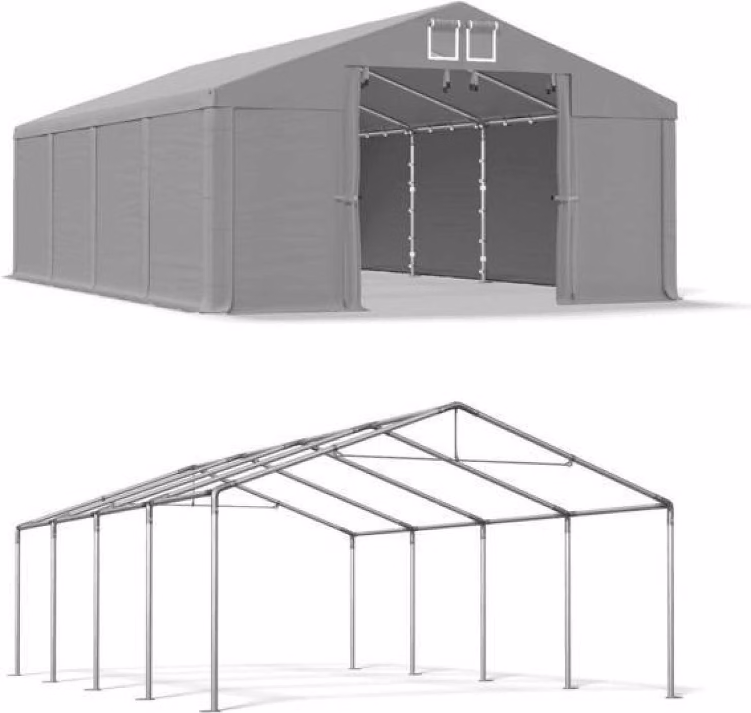 Tenda del magazzino estivo 4x8 Grigio SUMMER MSD