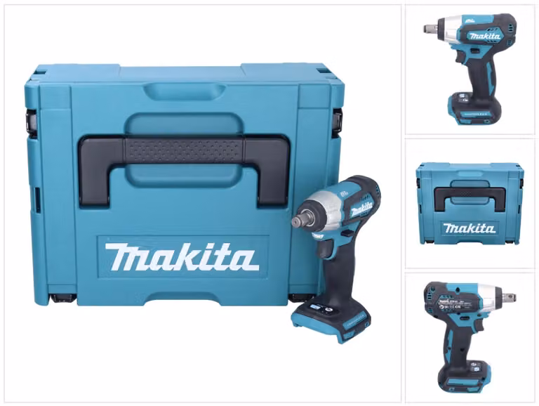 Avvitatore a impulsi a batteria Makita DTW 181 ZJ 18 V 210 Nm 1/2" brushless + Makpac - senza batteria, senza caricabatterie
