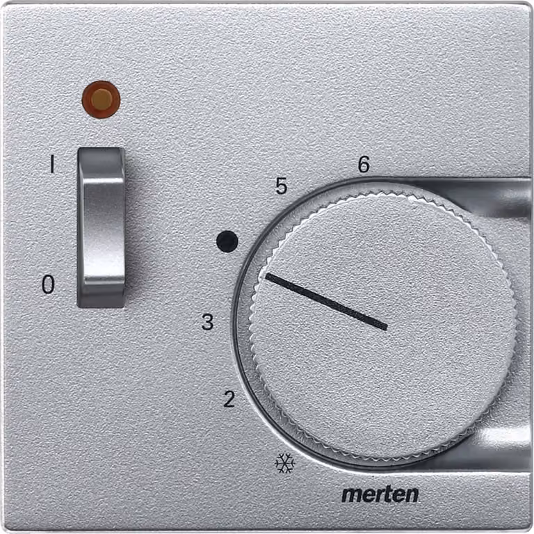 Merten Piastra centrale in alluminio per inserto termostato ambiente 536160