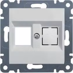 Jack Keystone a doppia piastra, bianco WL2320 Lumina Hager