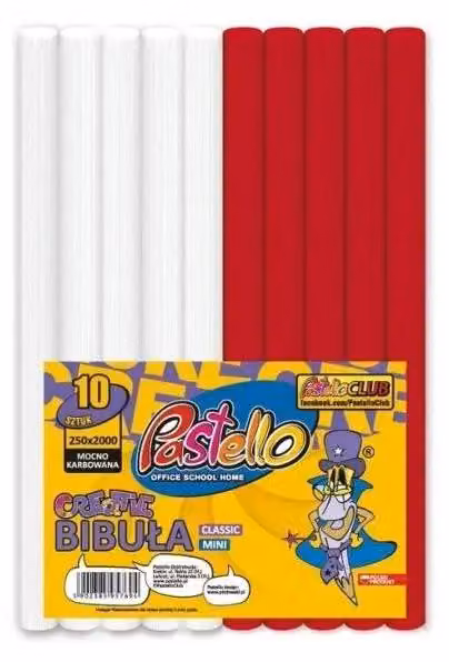 Carta crespa mini 25x200 cm, 10 fogli - Alfa Pastello