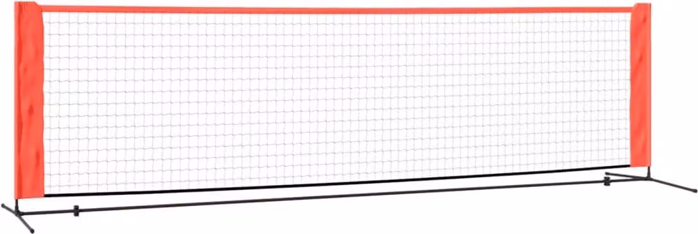 Rete da Tennis Nera e Rossa 300x100x87 cm in Poliestere